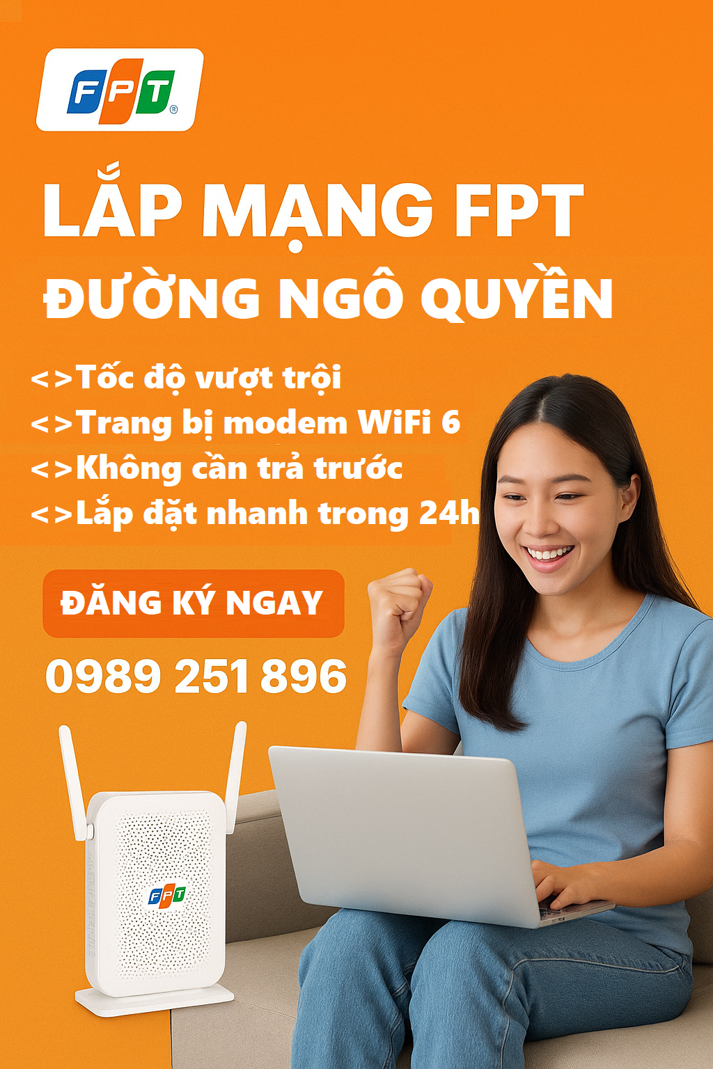 lắp mạng FPT đường Ngô Quyền