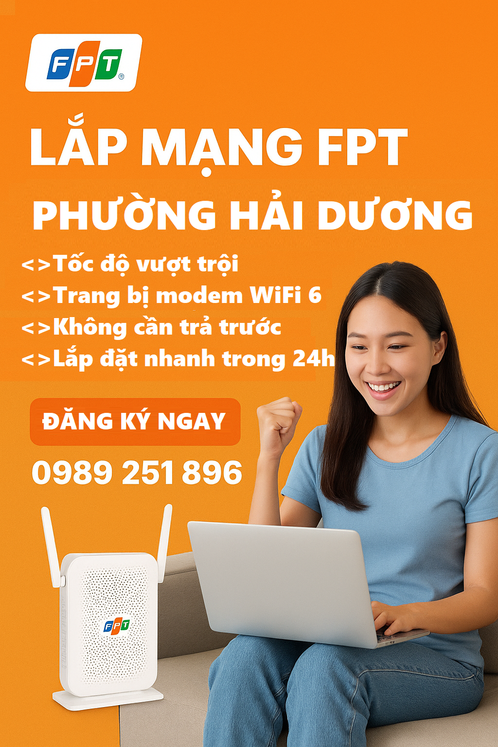 lắp mạng FPT phường Hải Dương