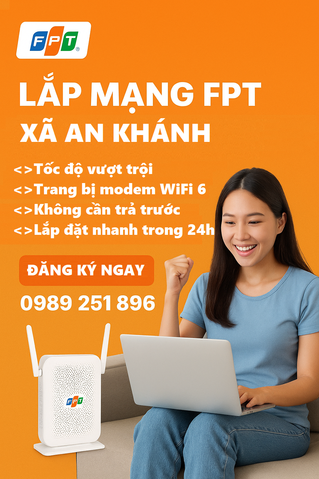 lắp mạng FPT xã An Khánh