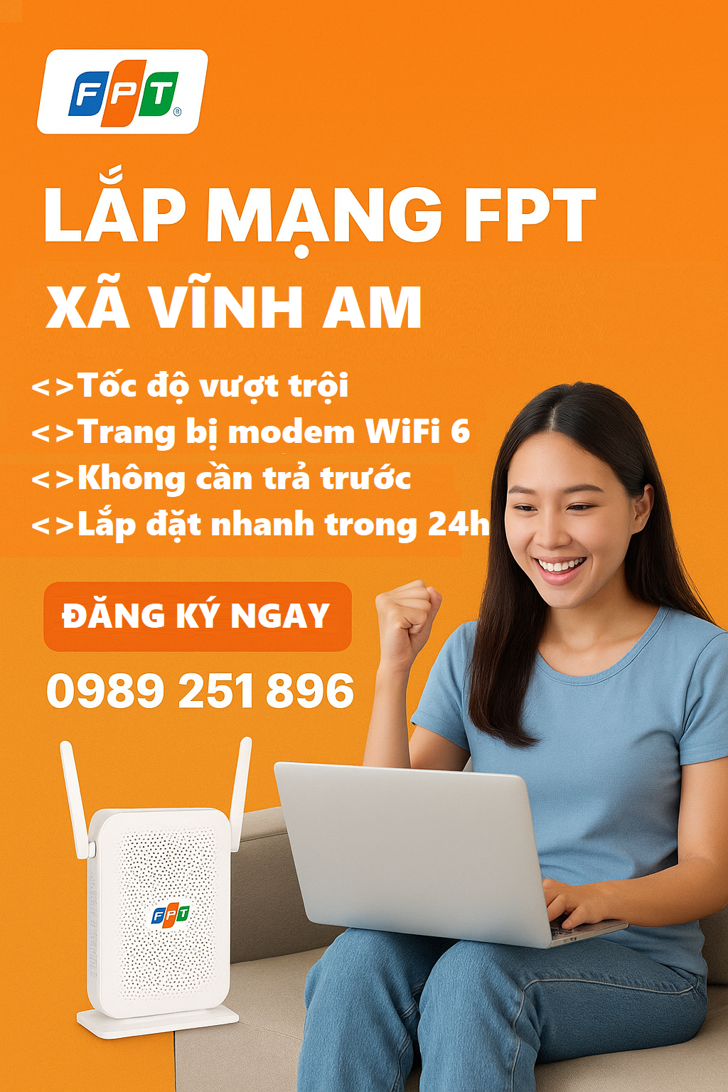 lắp mạng FPT xã Vĩnh Am