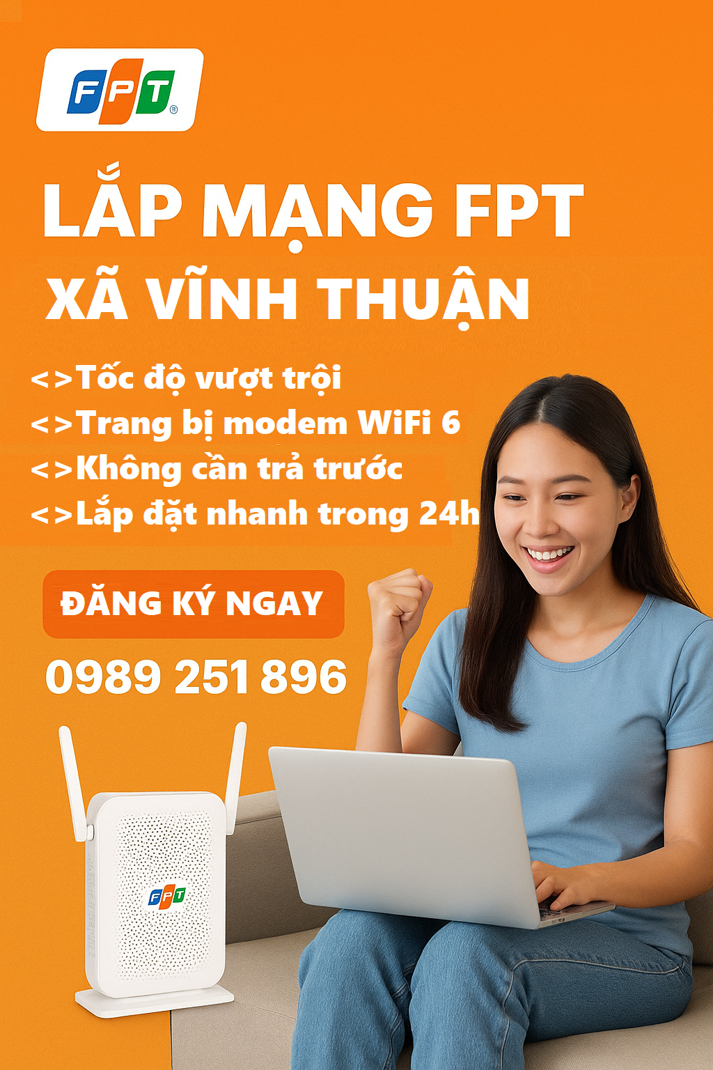 lắp mạng FPT xã Vĩnh Thuận