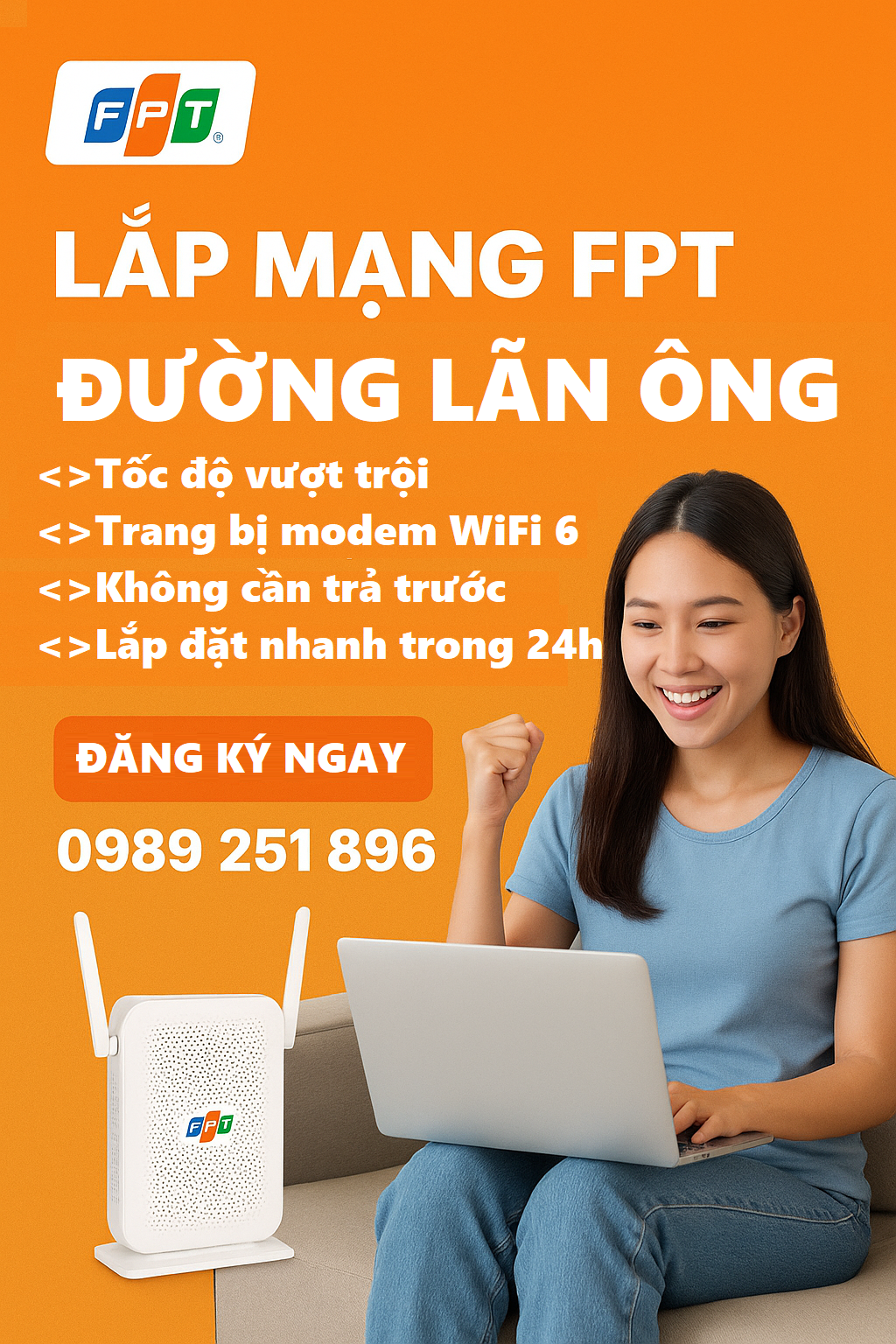 Lắp Mạng FPT đường Lãn Ông