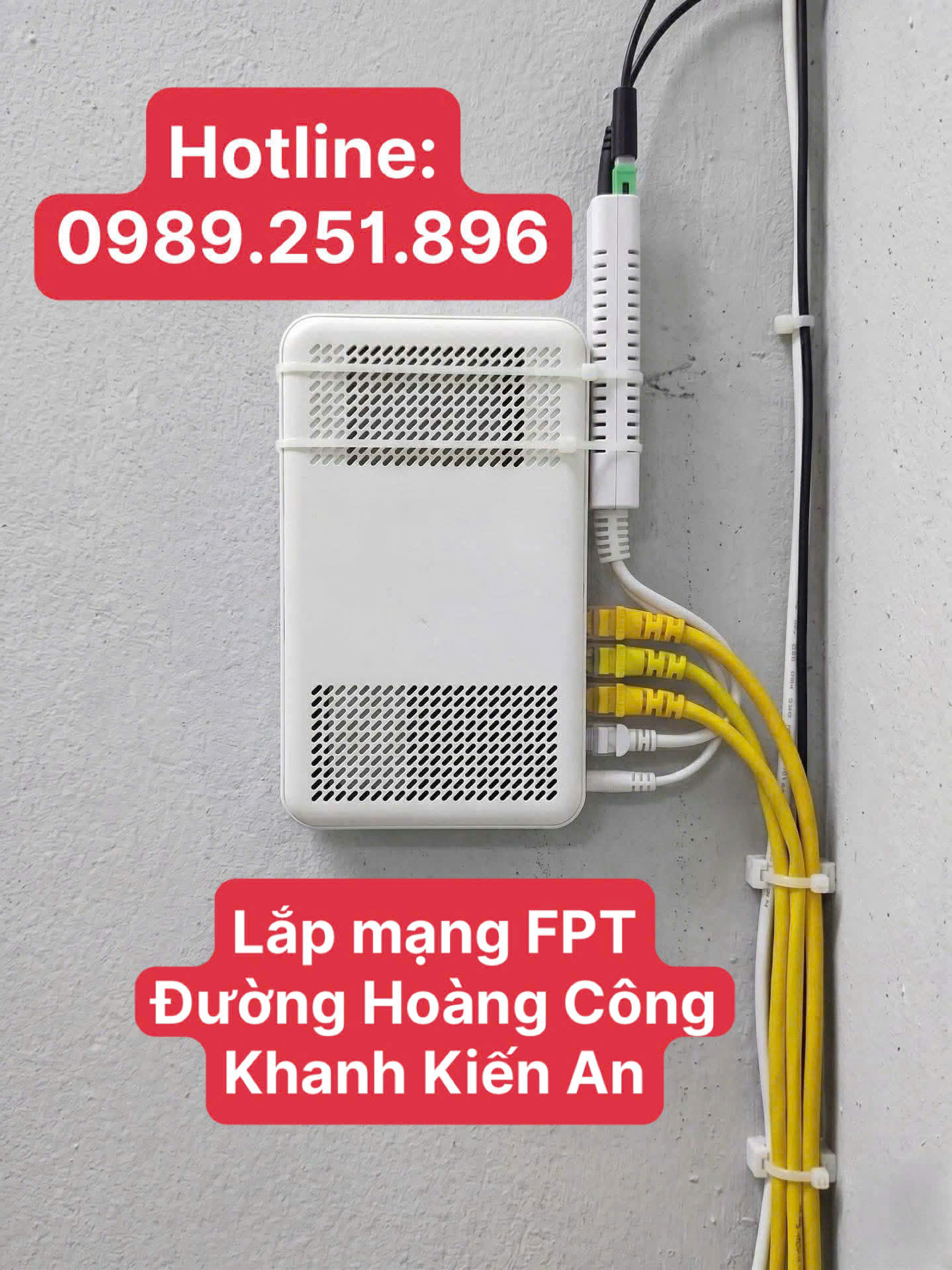 Lắp Mạng FPT Đường Hoàng Công Khanh Kiến An