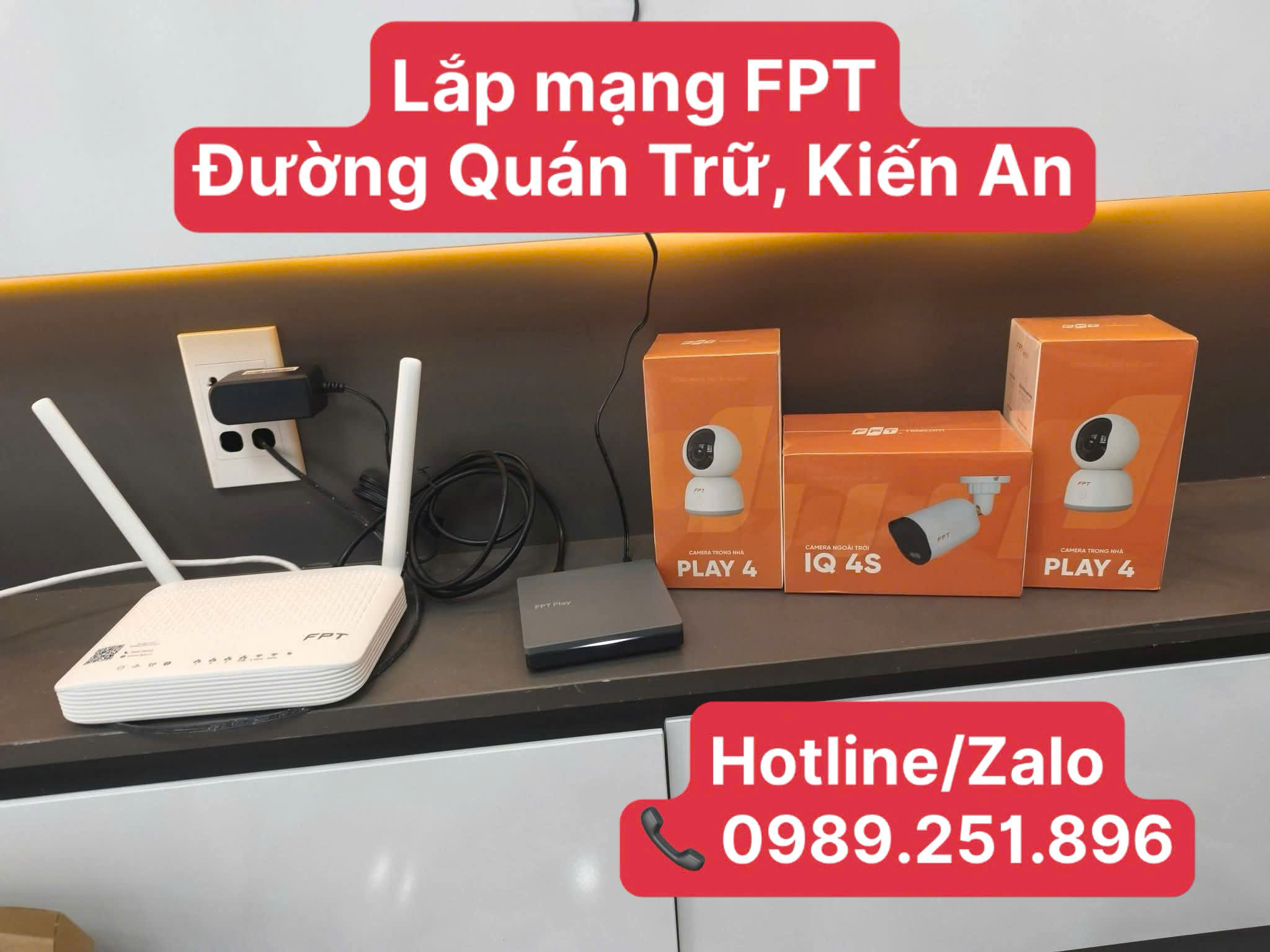 Lắp mạng FPT đường Quán Trữ Kiến An